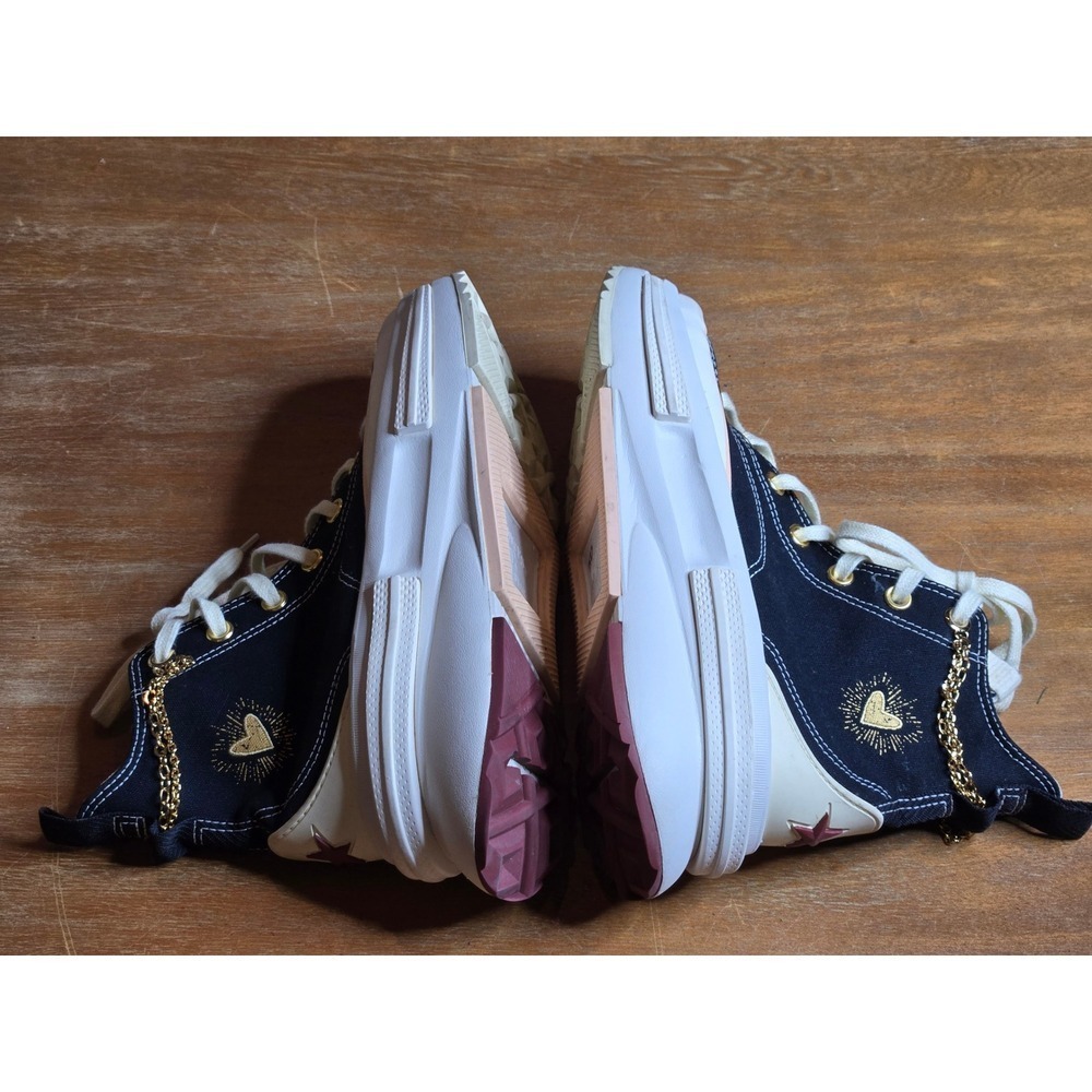 Converse Run Star Legacy Valentines Platform Women Size 8.5 Gold Chain Shoes - Picture 11 of 16
